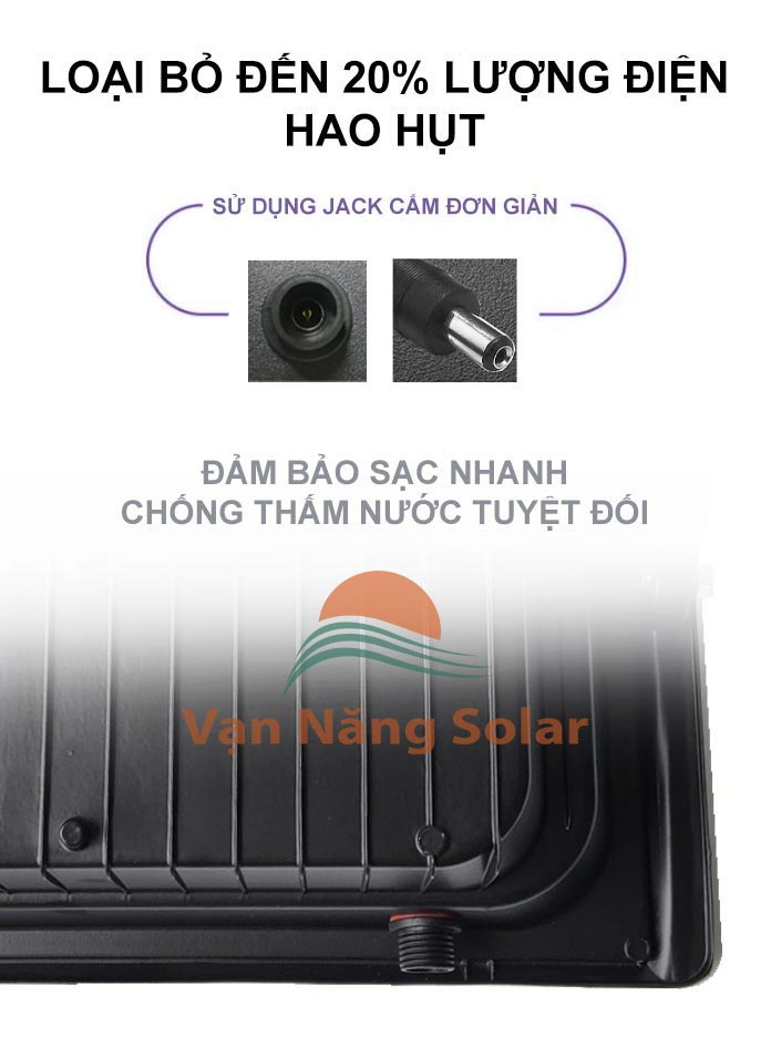 Đèn pha năng lượng mặt trời Vạn Năng 100W