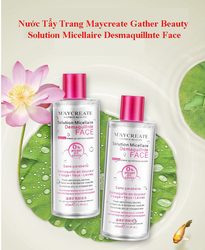 [HCM]Nước tẩy trang 300ml MayCreate