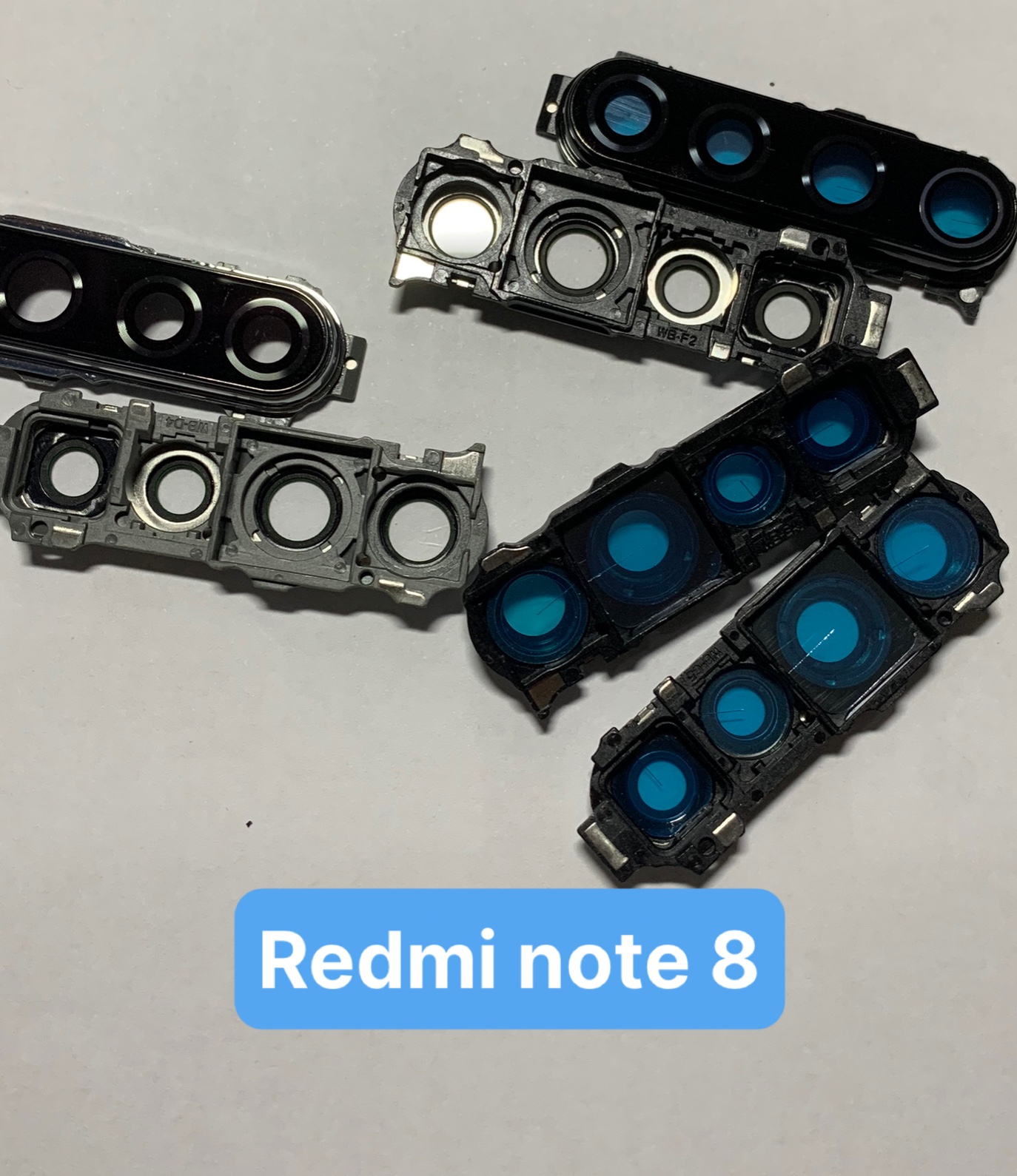 Cụm Kính camera xiaomi redmi note 8 / gồm kính và vành / Kính camera rời reami note 8