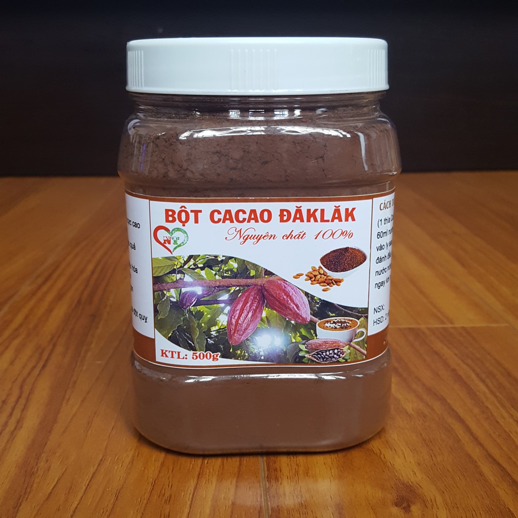 Bột ca cao nguyên chất 100% từ Đăk Lăk 500g