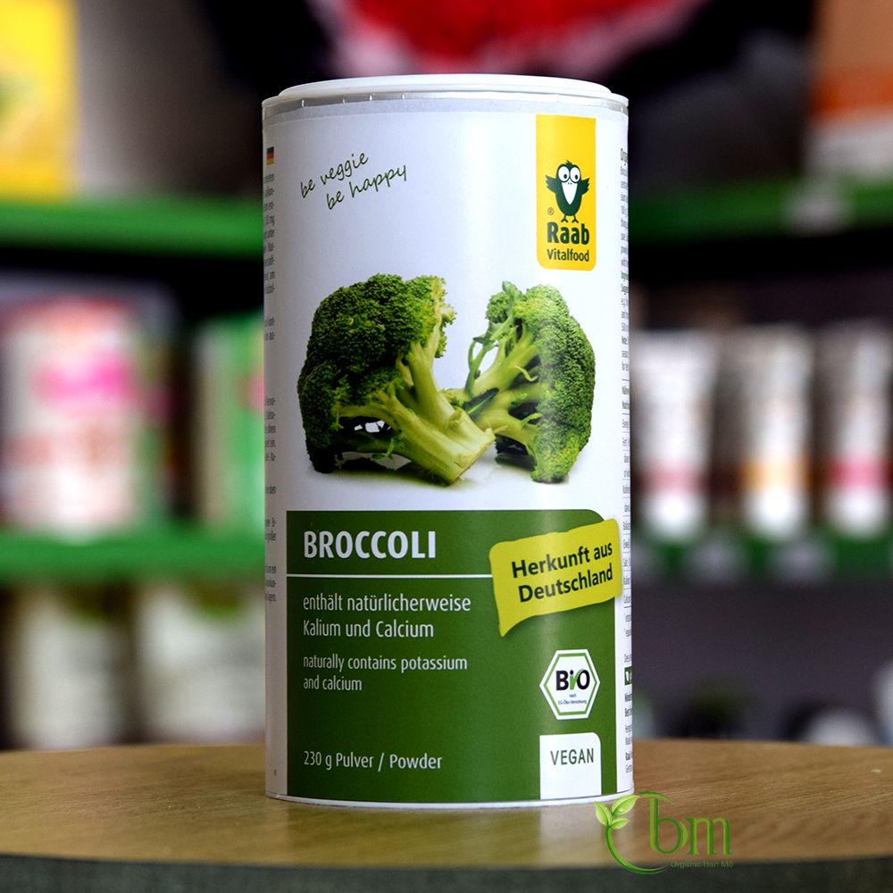 Bột cải súp lơ (bông cải xanh) hữu cơ 230gr - Raab