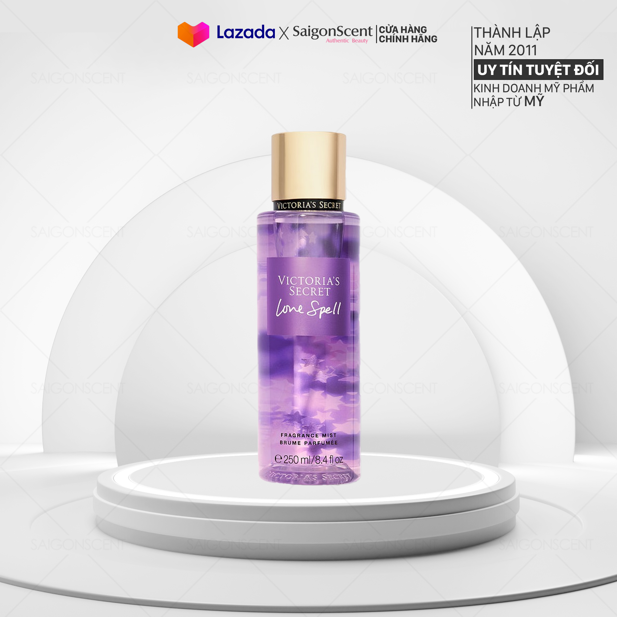 Xịt Thơm Toàn Thân Victoria's Secret Body Mist LOVE SPELL ( Không nhũ - 250mL )