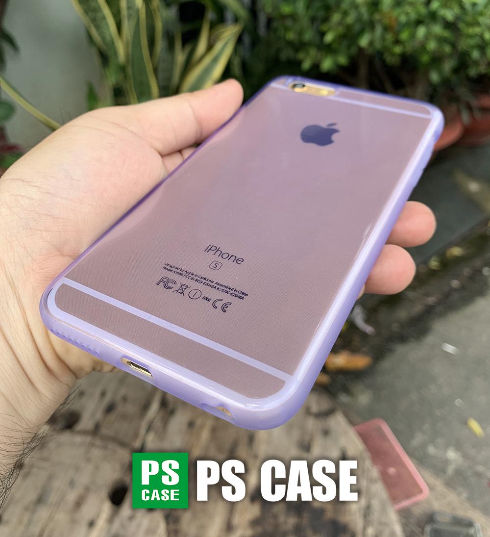 Ốp lưng dẻo tím mờ chống sốc cao cấp dành cho iPhone 6 / iPhone 6s - PS Case phân phối