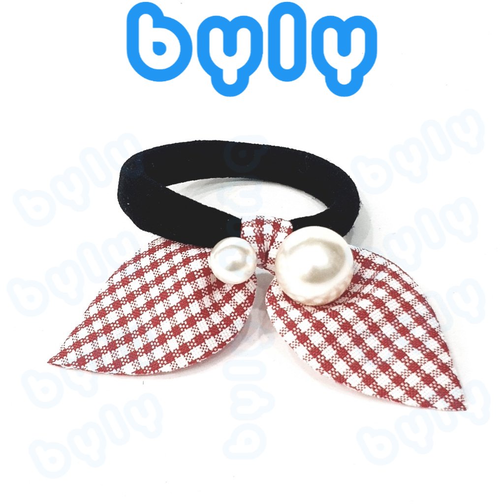 Cột tóc có nơ quý phái nhiều màu caro - ByLy Store