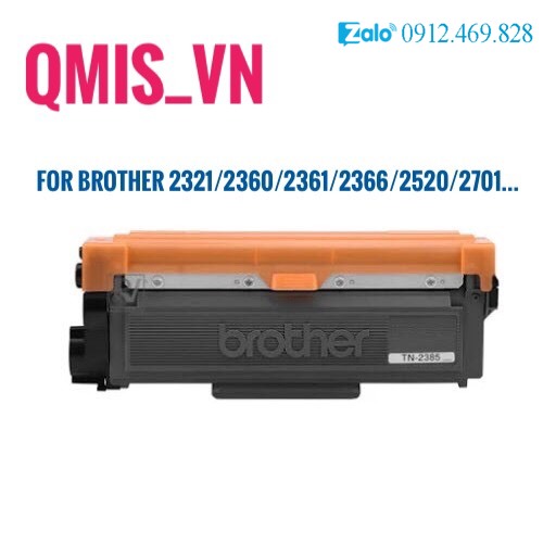 Hộp mực máy in thay thế cho máy in brother hl2361dn hl2321d mfc 2701 2701dw hl2366dw 2520 2520dn - 2361 2380 2385 2325 2366 2321
