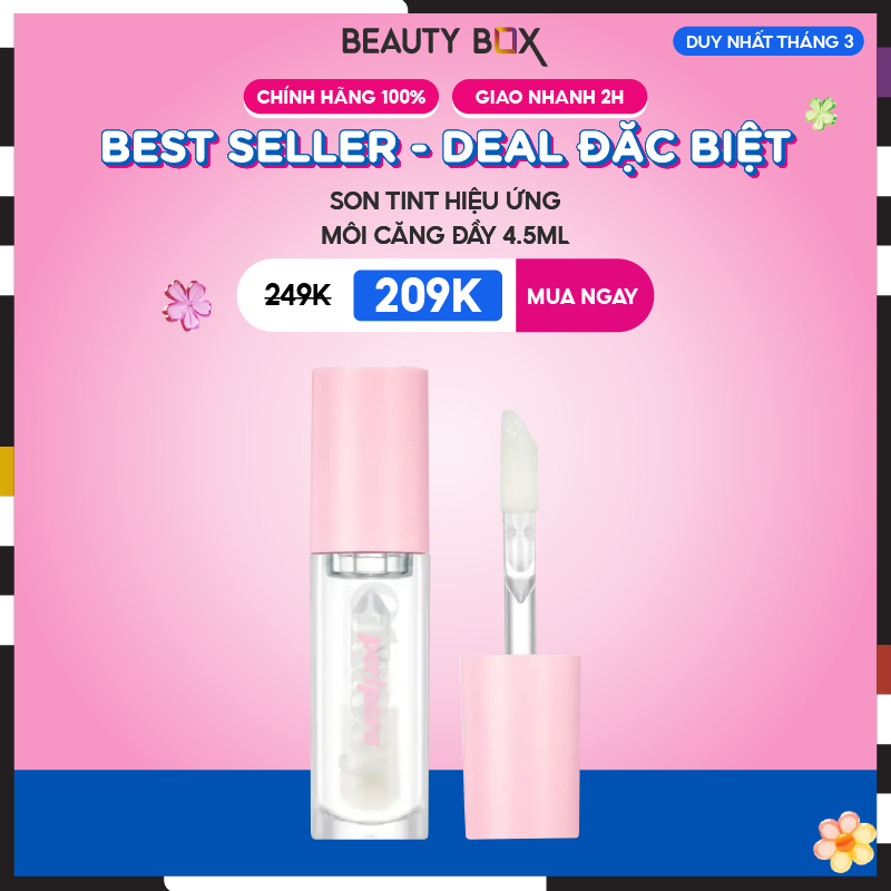[Săn Sale] Son Tint Bóng Peripera Ink Glasting Lip Gloss 4.5ml