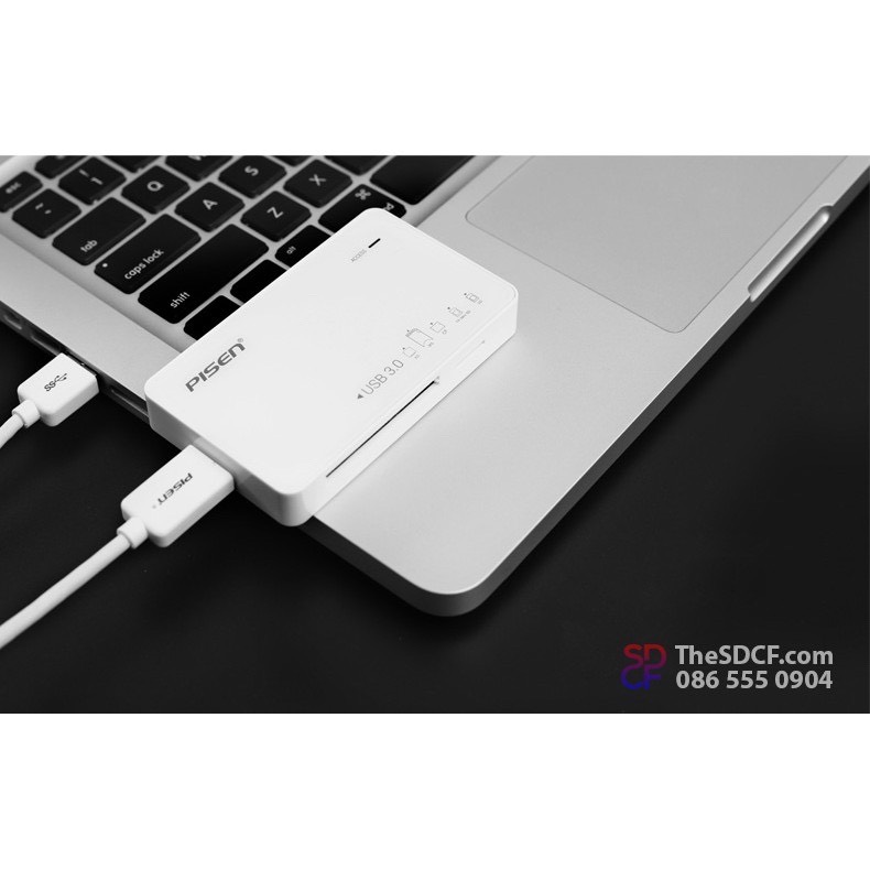 Đầu đọc thẻ 3.0 All in one TS-E111 Pisen (nhận tất cả các cổng cùng lúc)