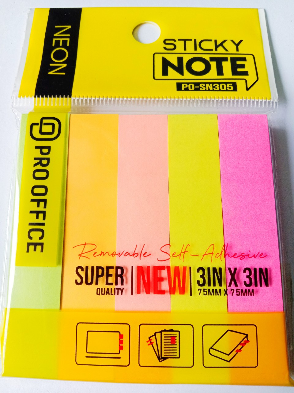 Giấy Note Màu 80, 100 Tờ 75 x 75 mm Các Loại