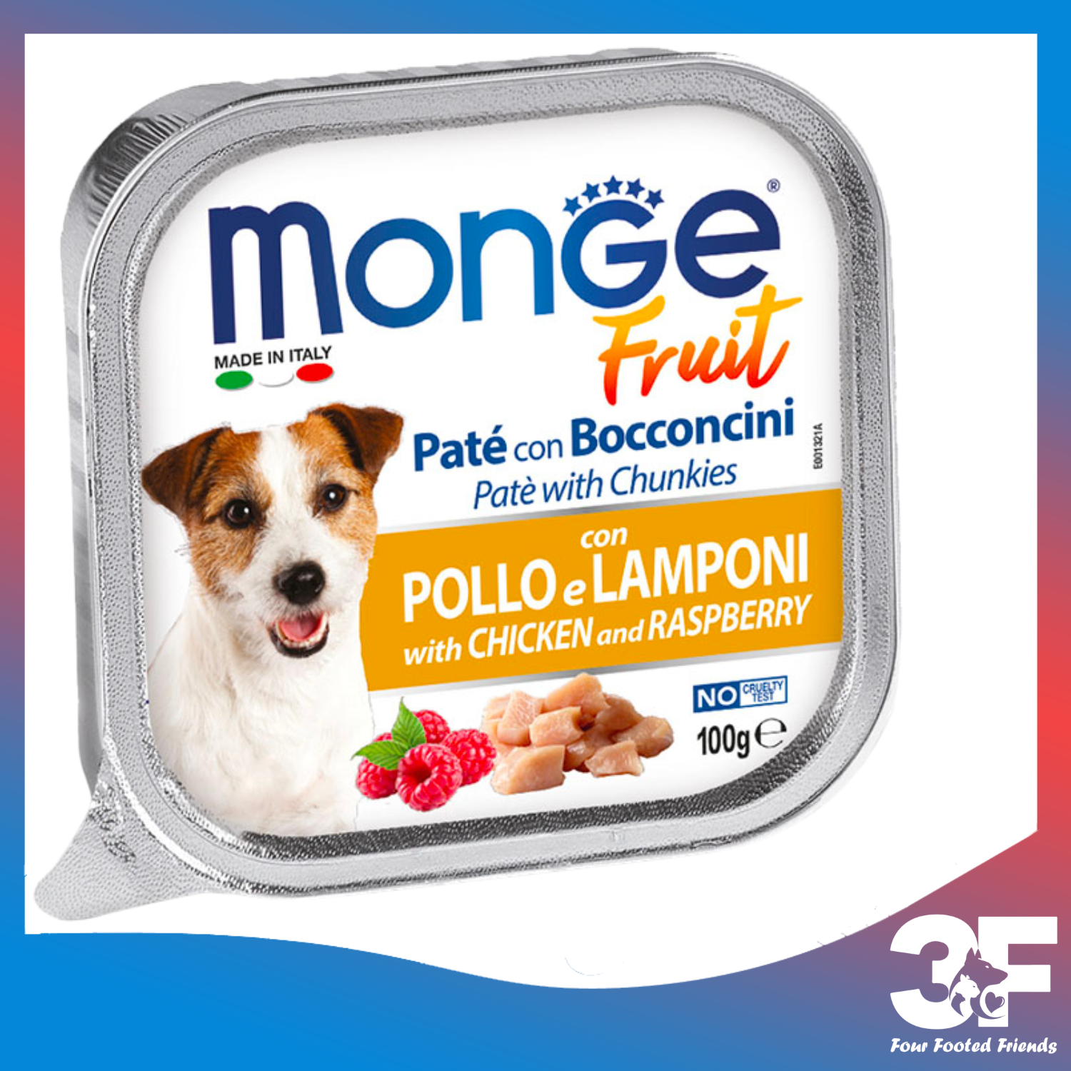 Pate Thức Ăn Ướt Monge Fruit Cho Chó Mọi Lứa Tuổi - Khay 100G