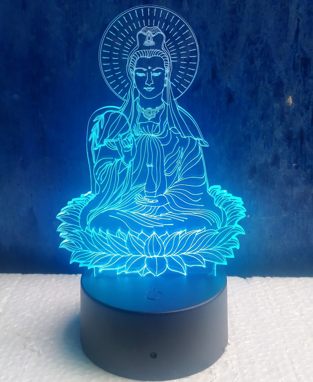 Đèn thờ phật, đèn thờ 3d hình Phật,