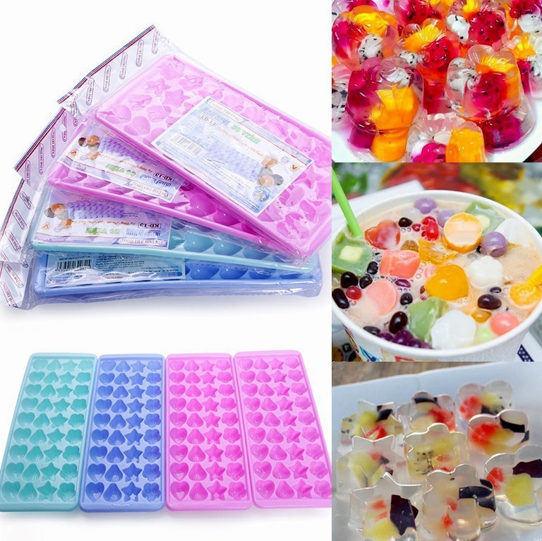 Combo 5 khuôn làm thạch rau câu và đá viên hình ngộ nghĩnh