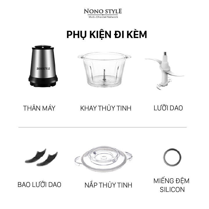Máy Xay Đa Năng , Máy Xay Thịt Cối Thủy Tinh