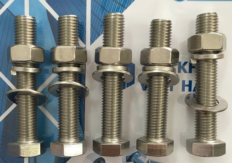 Bu long inox (304) M12 đủ kích thước từ (30mm--->100mm)
