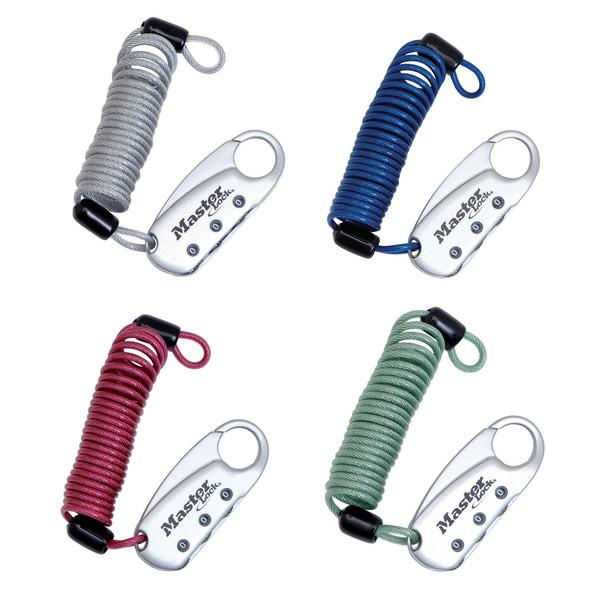 Master Lock Model No. 1559EURDCOL 60mm set-your-own combination backpack lock; assorted colours