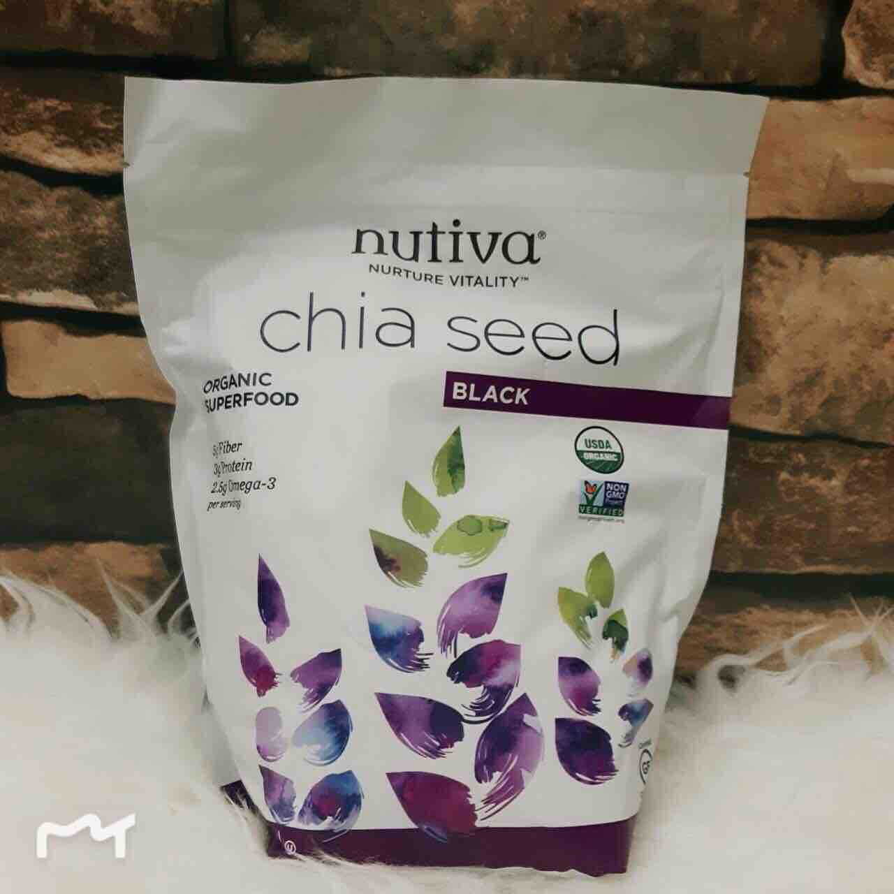 [HCM]Hạt chia đen Hữu cơ Nutiva Mỹ gói 907g