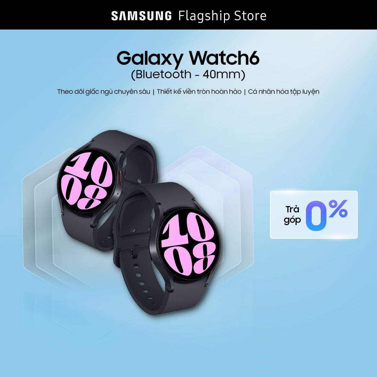 [SIÊU SALE TỪ 20H 1.2] Đồng hồ Samsung Galaxy Watch 6 40mm, Đ.hồ thông minh theo dõi sức khỏe, màn hình 40mm