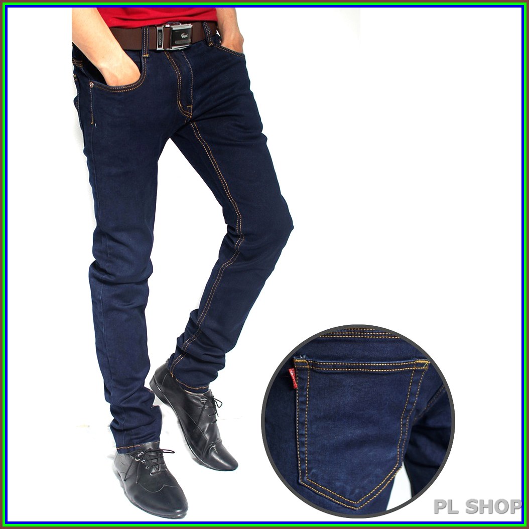 Quần jean nam cao cấp MÀU XANH TRƠN có size đại  không xù lông, không ra màu, chất giãn tốt k3-118