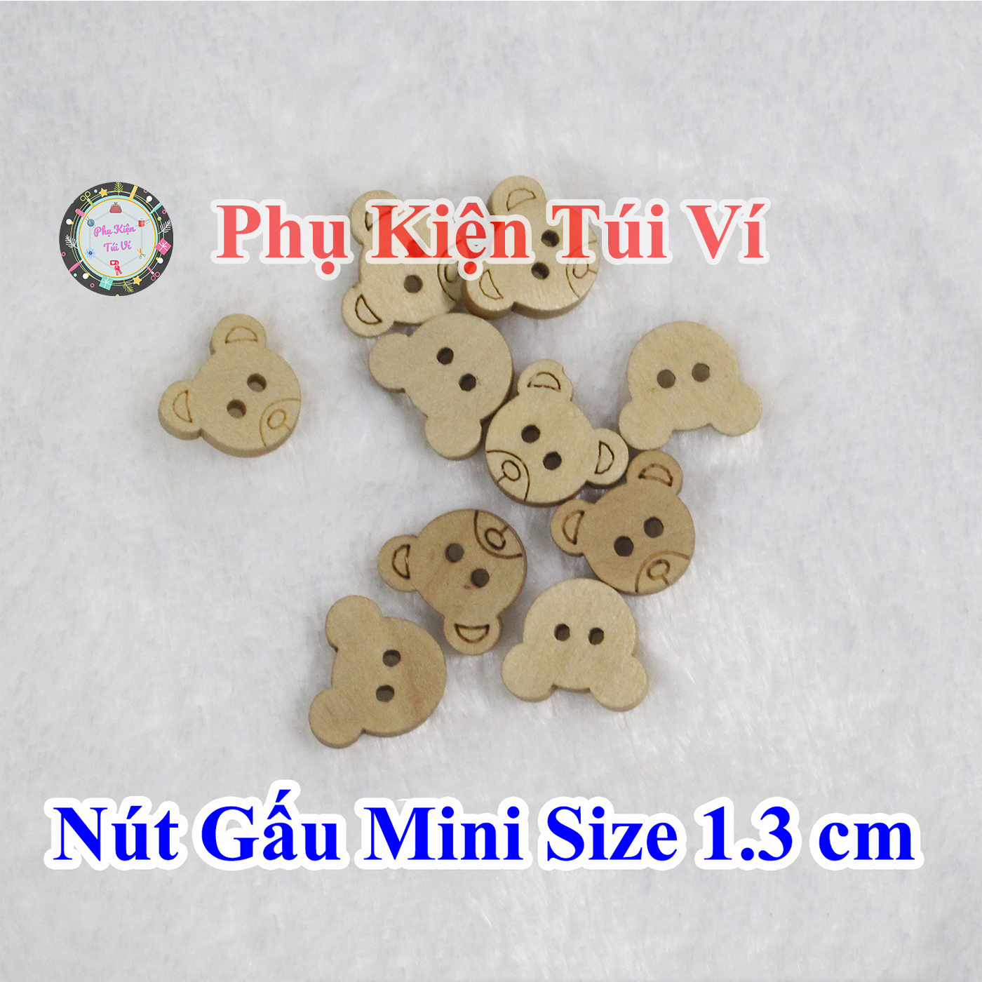Nút gấu mini size 1.3cm 10k/10 cái