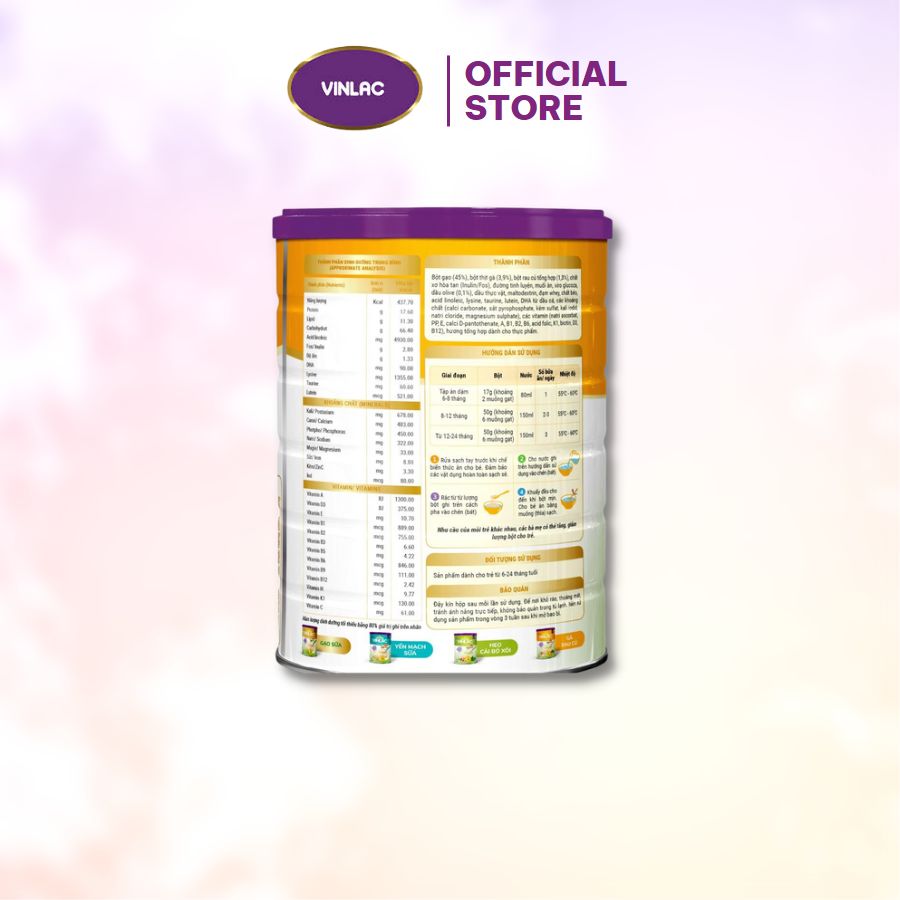 Bột ăn dặm Vinlac vị Gà Rau củ
