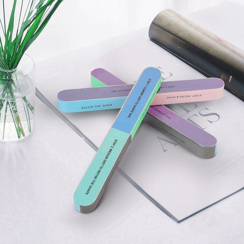 Cây dũa móng 6 mặt 7 bước chăm sóc móng tiện lợi qt755