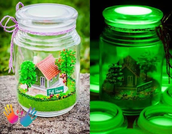 Combo 3 lọ bột dạ quang kèm sơn pha