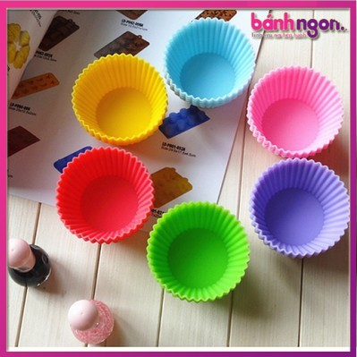 Khuôn Silicon Cupcake Tròn 7cm