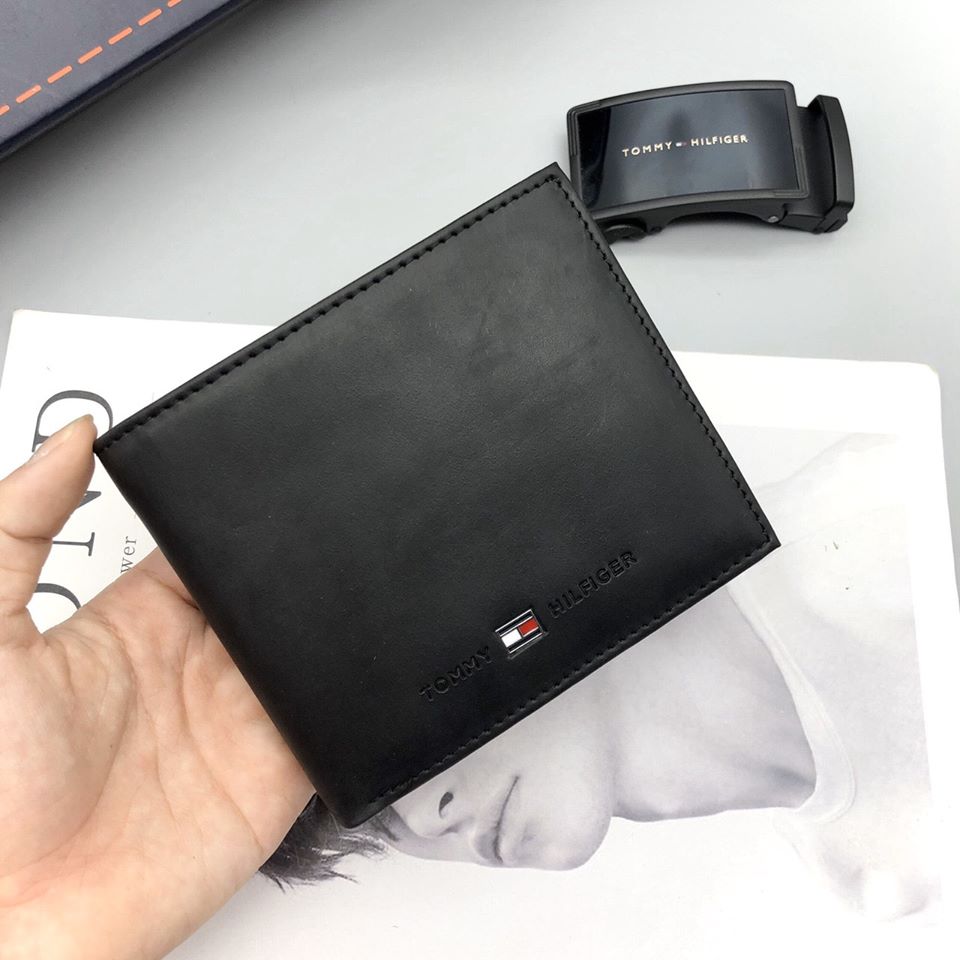 [HCM]Thắt lưng SET VÍ kèm THẮT LƯNG NAM TOMMY Mua 1 Được 2