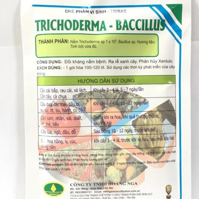 Men vi sinh EM nấm tricho - chế phẩm ủ phân trichoderma bacillus 50gr