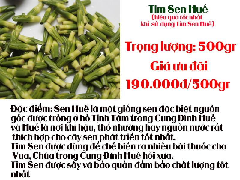 500g Trà tim sen khô Huế , ĐẶC SẢN HUẾ ( tâm sen loại đặc biệt )
