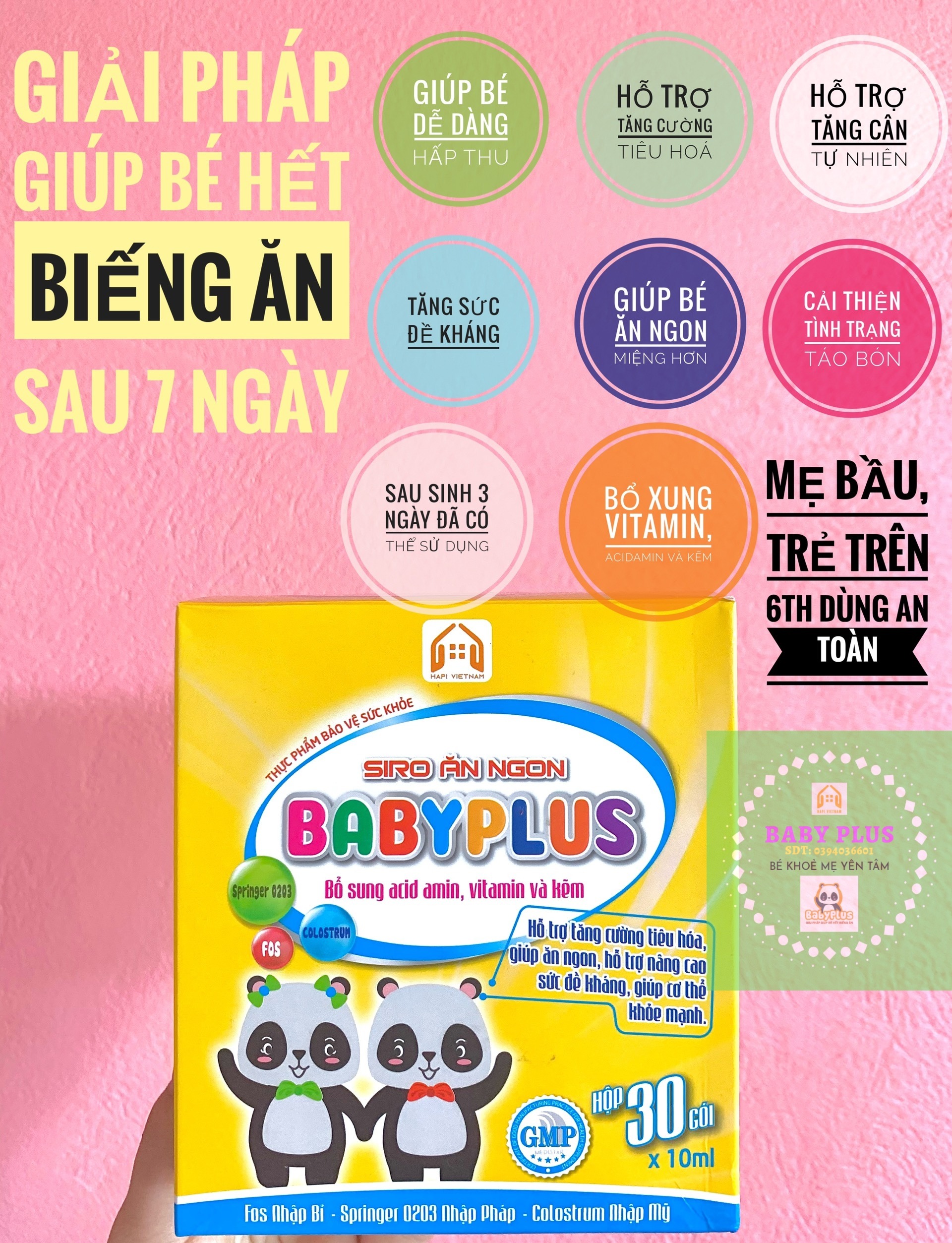 [HCM]MUA 1 HỘP TẶNG 1 QUÀ - SIRO ĂN NGON BABY PLUS CHÍNH HÃNG