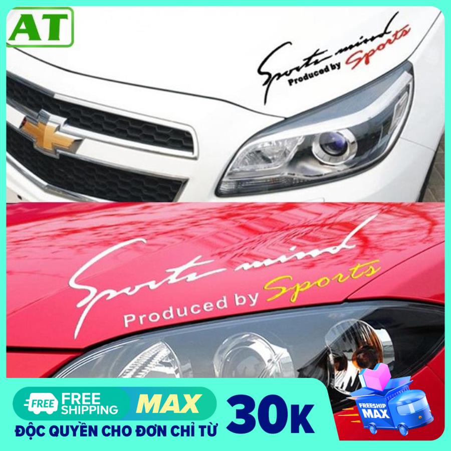 Decal Sport Mind Trang Trí Ô Tô Xe Hơi Kích Thước 32cm Phong Cách Thể Thao