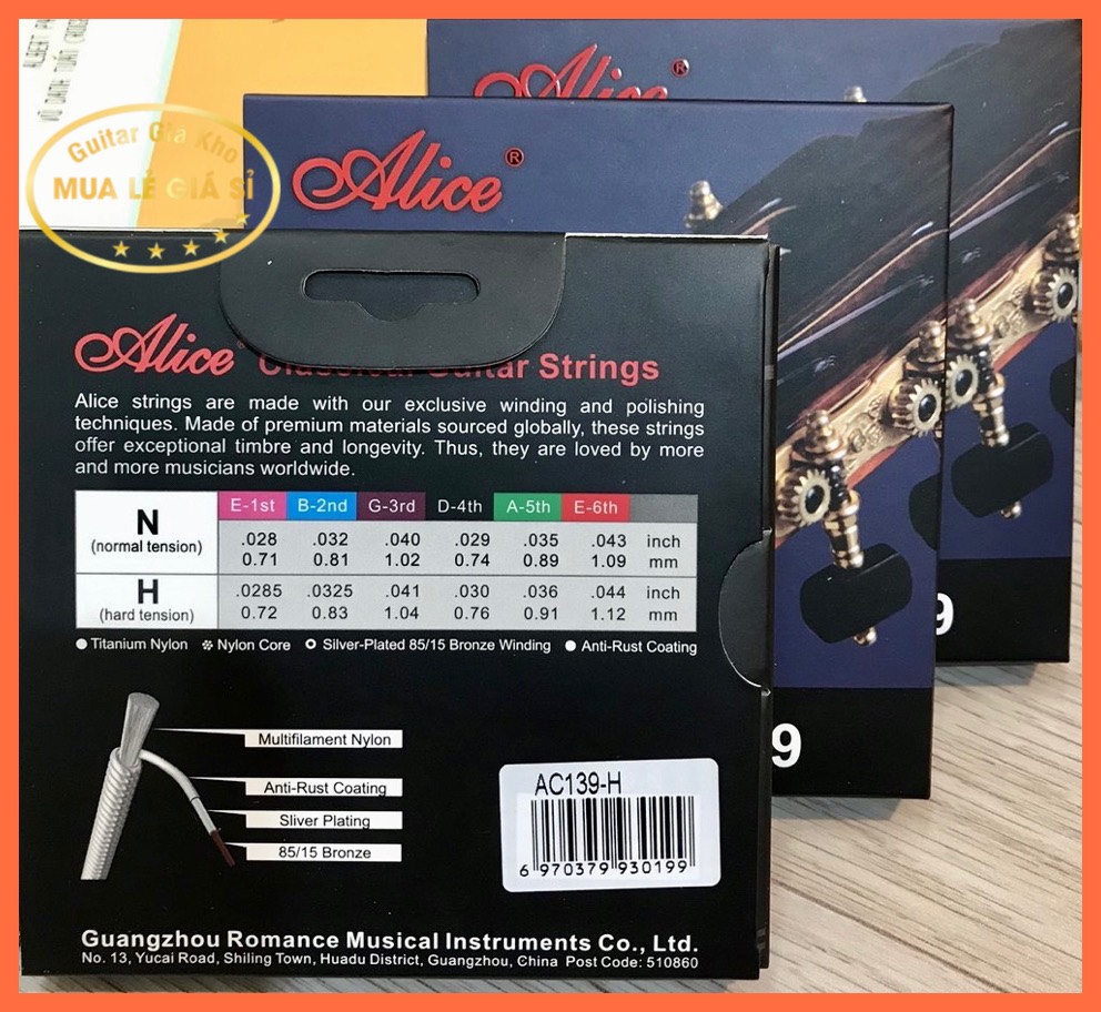 [HCM]6 Dây đàn guitar Classic Alice AC-139 [Chính Hãng ]