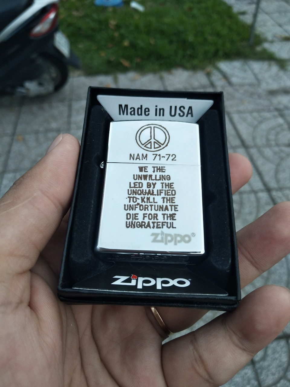 Zippo usa chủ đề chiến tranh việt nam, việt nam war - nam 71-72