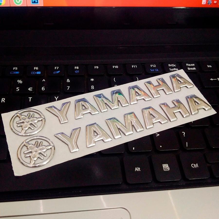 Bộ 2 tem YAMAHA 3D Nổi - Vindecal BD