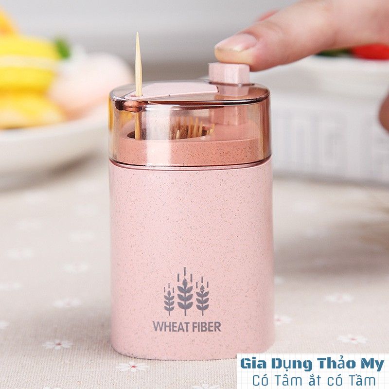 Hộp, ống đựng tăm cao cấp bằng lúa mạch