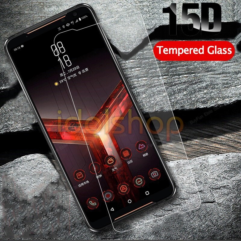 Cường lực Asus Rog Phone 2  Rog Phone 3  Rog Phone 5 / Rog Phone 5 pro trong suốt ( tặng keo chống hở mép )