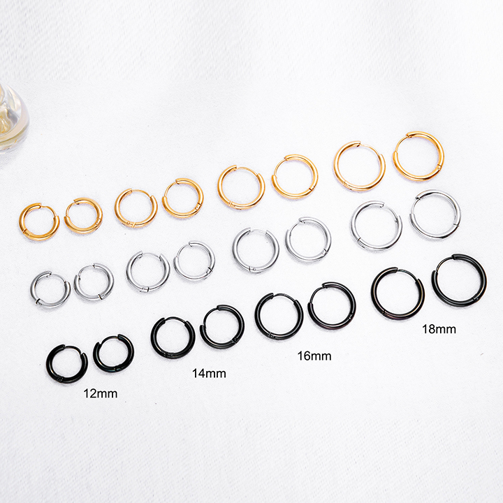 [HCM]KHUYÊN TAI TRÒN BASIC INOX DÀY 2mm