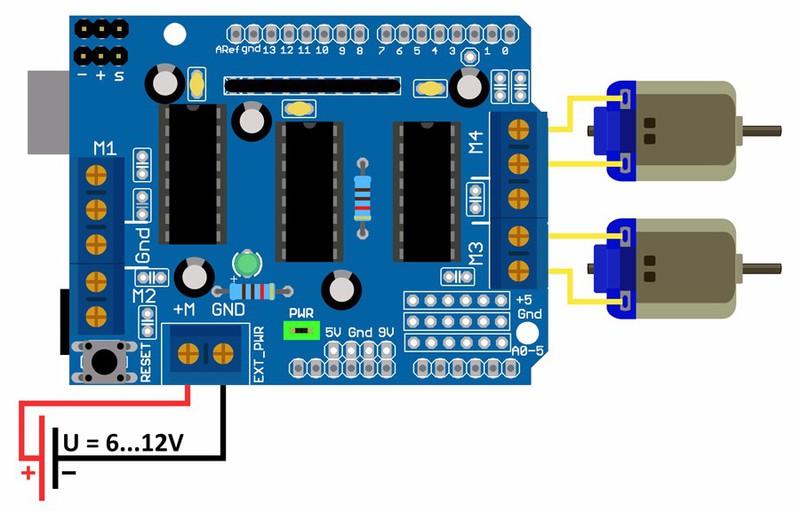 Motor Driver Shield L293D