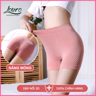 Quần short thể thao nữ Louro, kiểu quần đùi legging co giãn dập nổi 3D, dùng làm quần tập gym, yoga, chạy bộ, zumba - QL2 thumbnail
