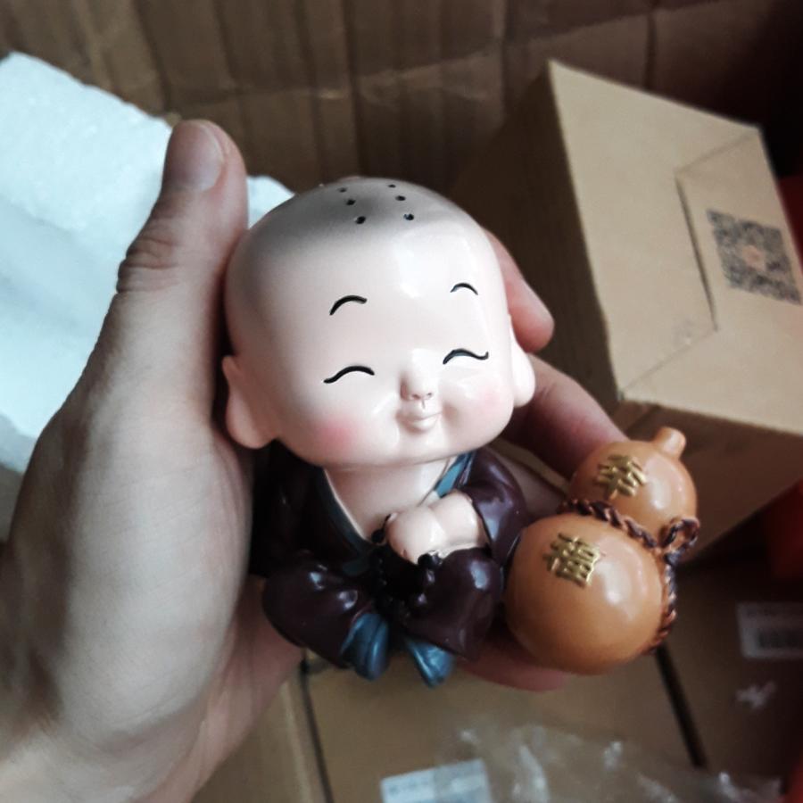 [HCM]Tượng chibi chú tiểu hạnh phúc