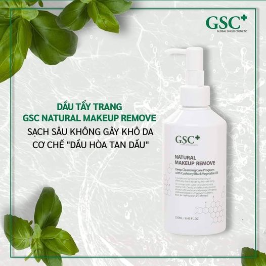 [Chính hãng]  Dầu tẩy trang GSC+ Natural Makeup Remove 250ml