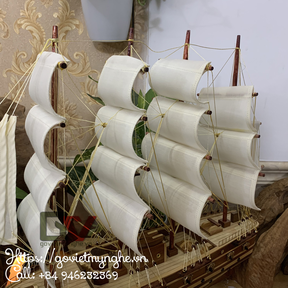Mô Hình Thuyền Gỗ Chiến Cổ Jylland (Thân 60cm - Loại 2)