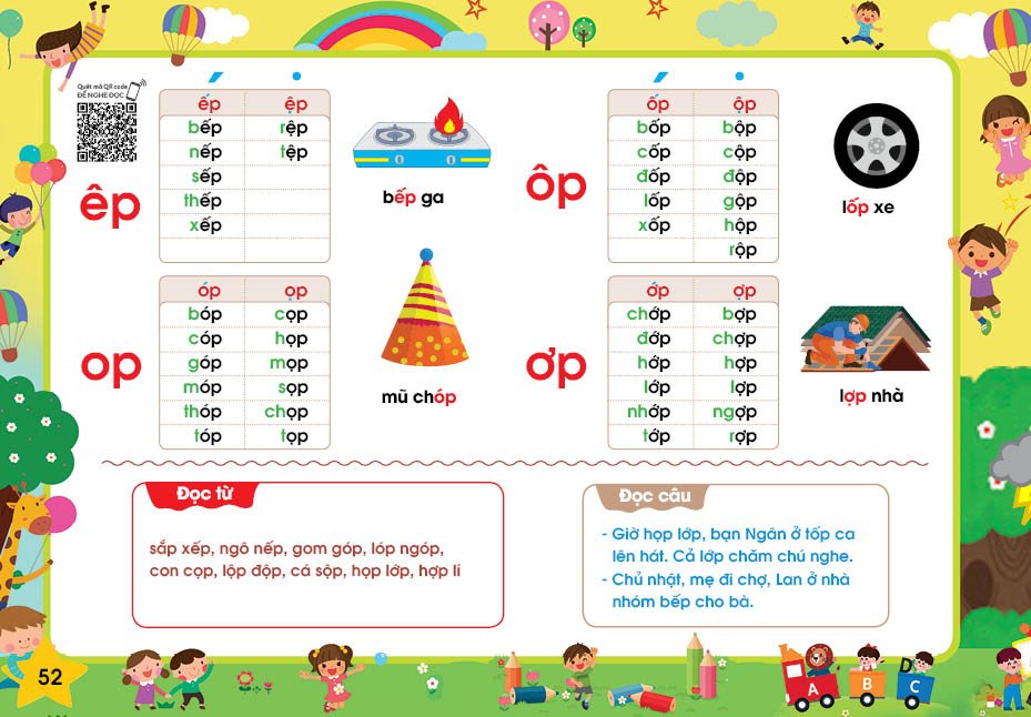 Sách - Tập Đánh Vần Tiếng Việt - Theo sơ đồ tư duy (Phiên bản Đặc biệt 4.0 Quét mã QR nghe Đọc và Kể chuyện)