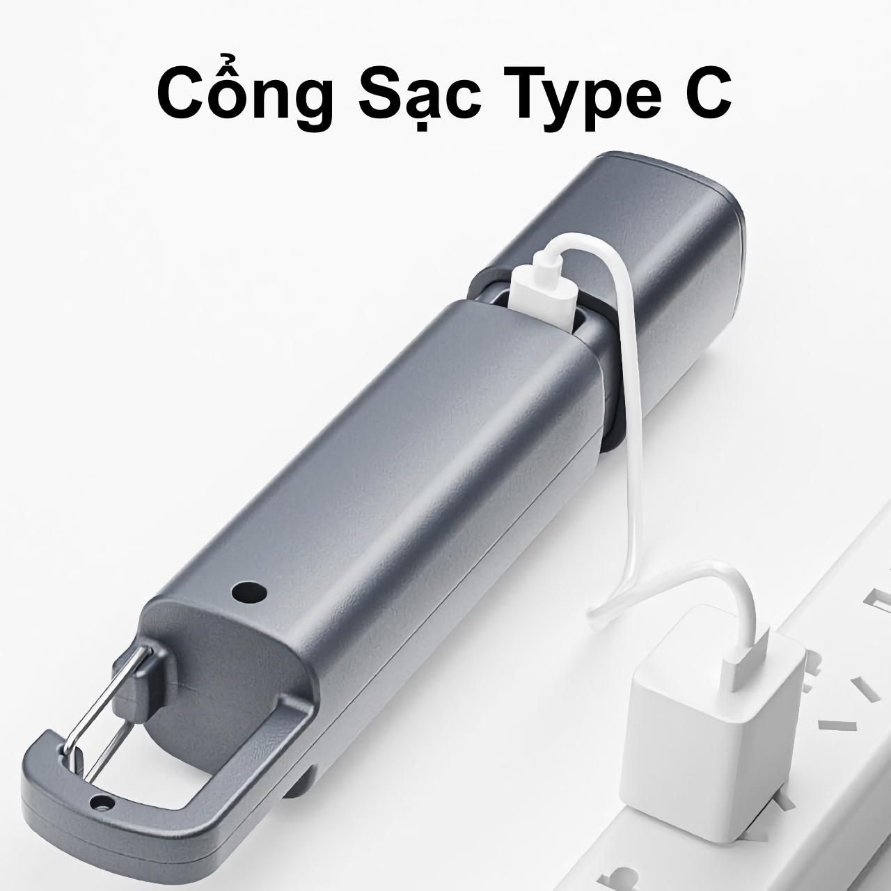 Đèn Pin Siêu Sáng, Đèn Pin Mini Chống Thấm Nước Có Móc Treo