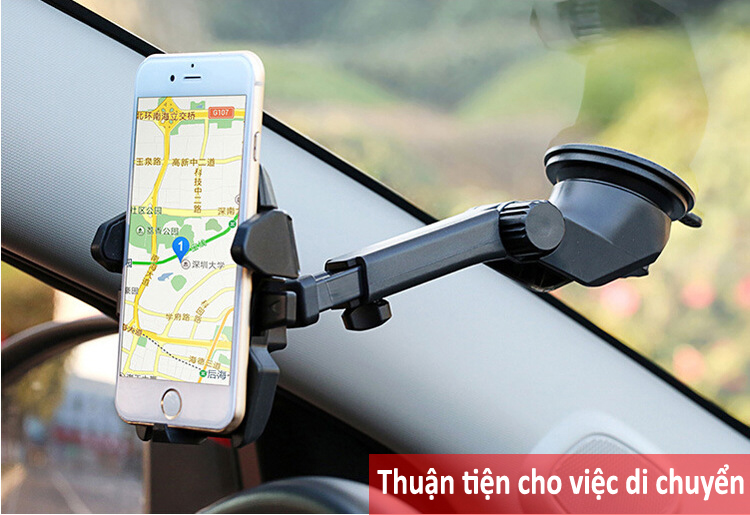 Giá đỡ điện thoại trên ô tô xoay 360, bám dính trên nhiều bề mặt mẫu 2