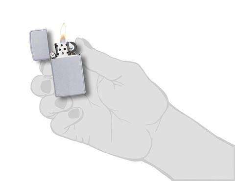 Bật Lửa Zippo Slim Satin Chrome 1605