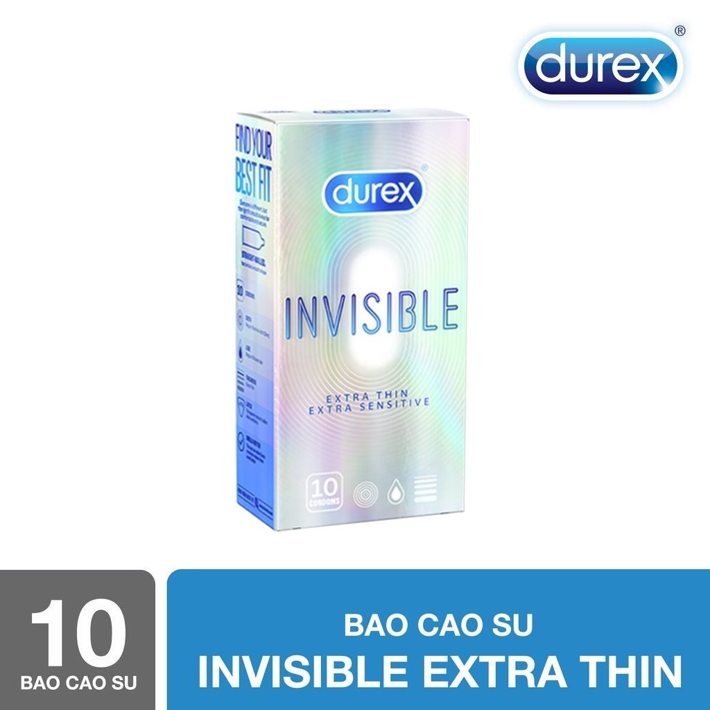 Durex Invisible Extra Thin Condoms Are Extremely Ultra-Thin 10S