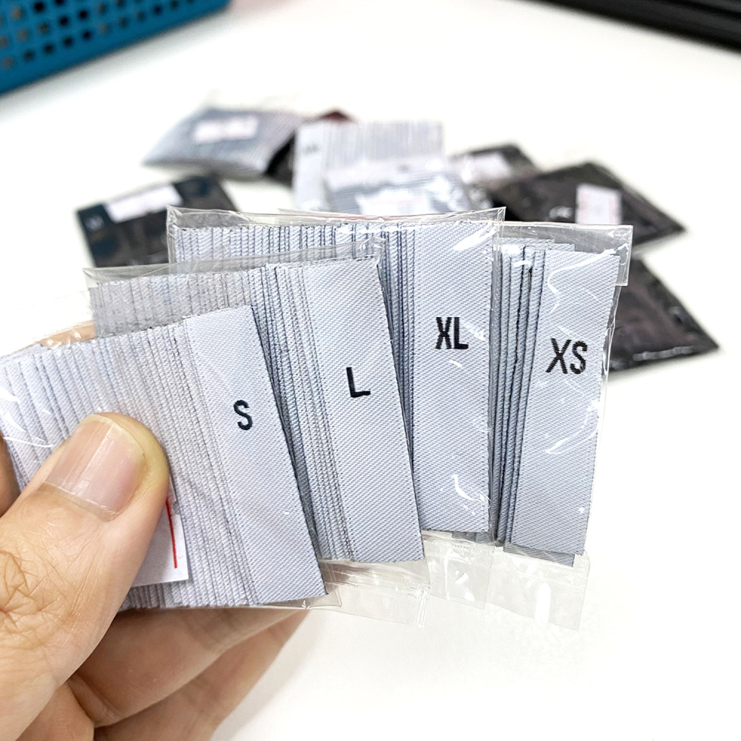 Size label_nhãn dệt,nhãn mác quần áo_(XXS~XXL)