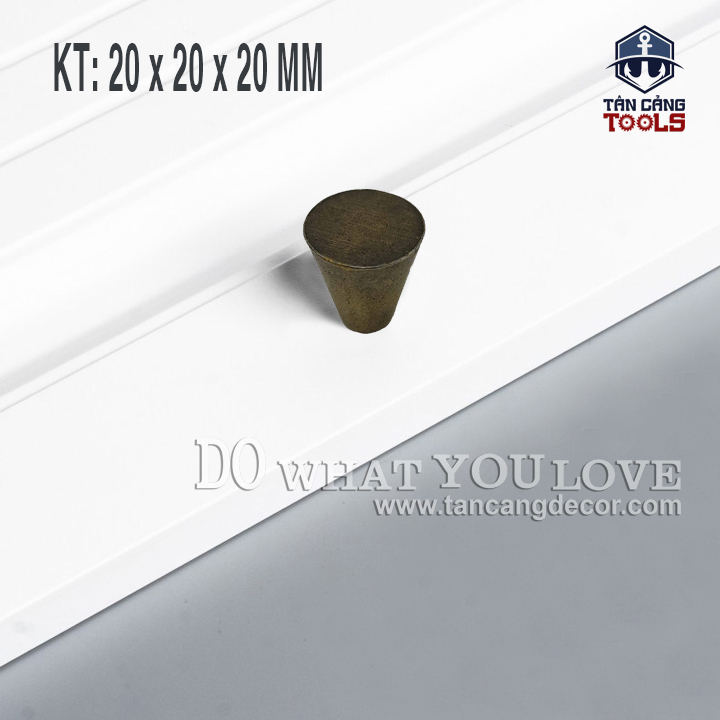 Tay nắm 49 dạng nụ màu đồng sẫm – kt: 2cm