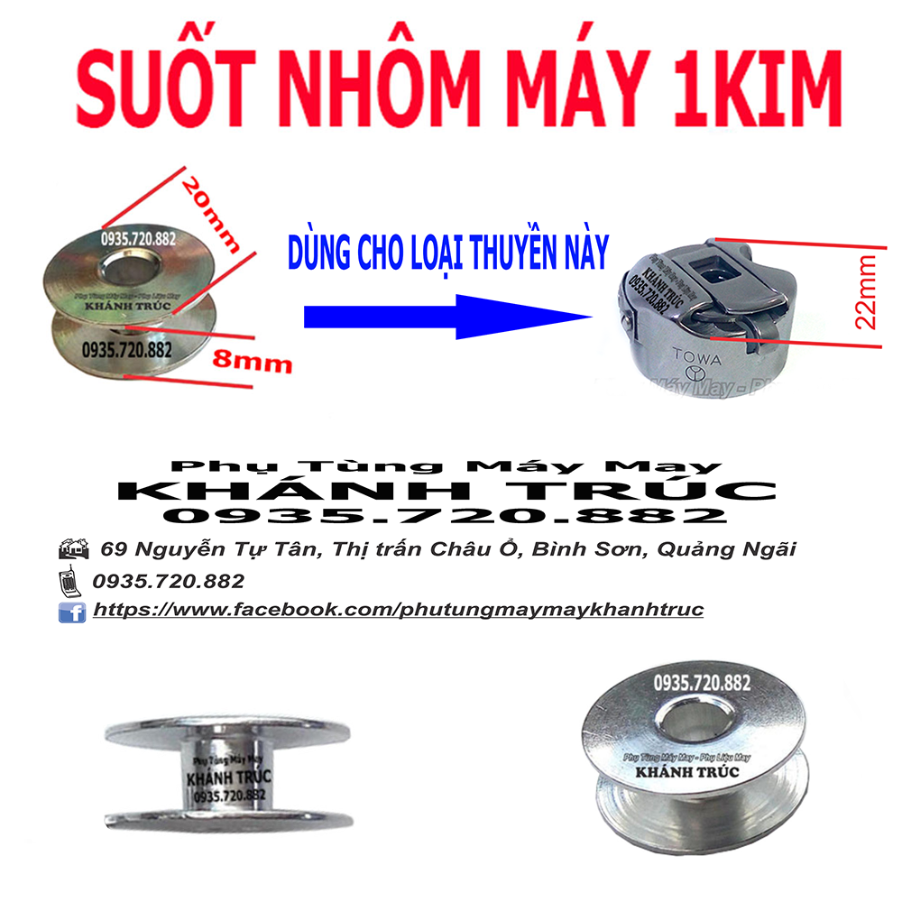 10 suốt nhôm trắng dùng máy 1kim máy may công nghiệp